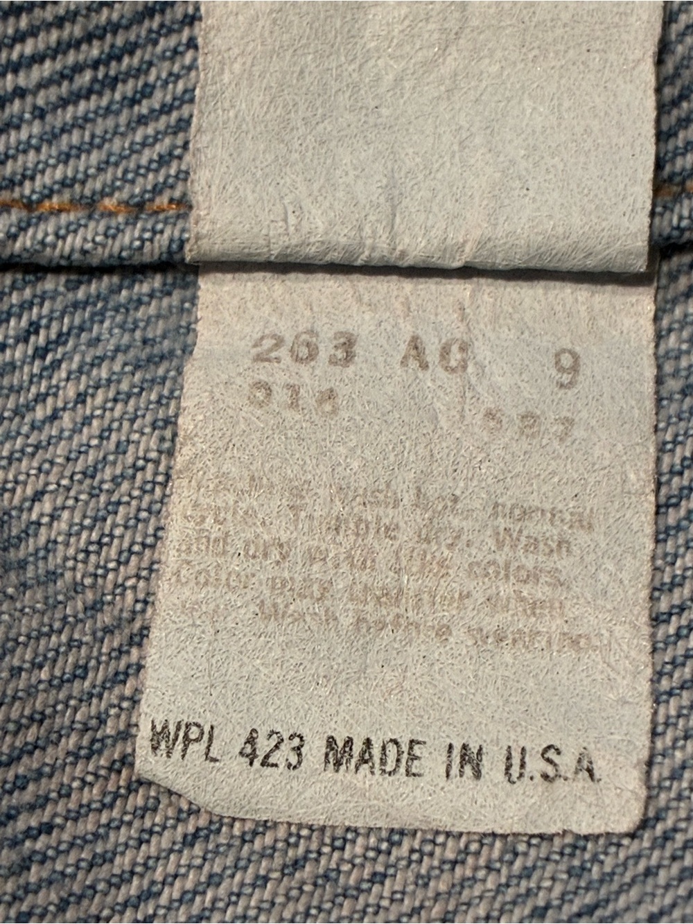 Vintage 80s Levi’s 70506 USA Denim Trucker Jacket Approx Size 40 M Distressed - Picture 5 of 15